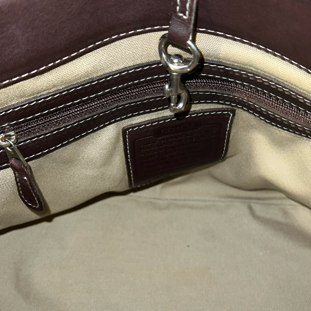 Coach Hamptons 7757 brown leather large tote/carryall handbag - Picture 6 of 10